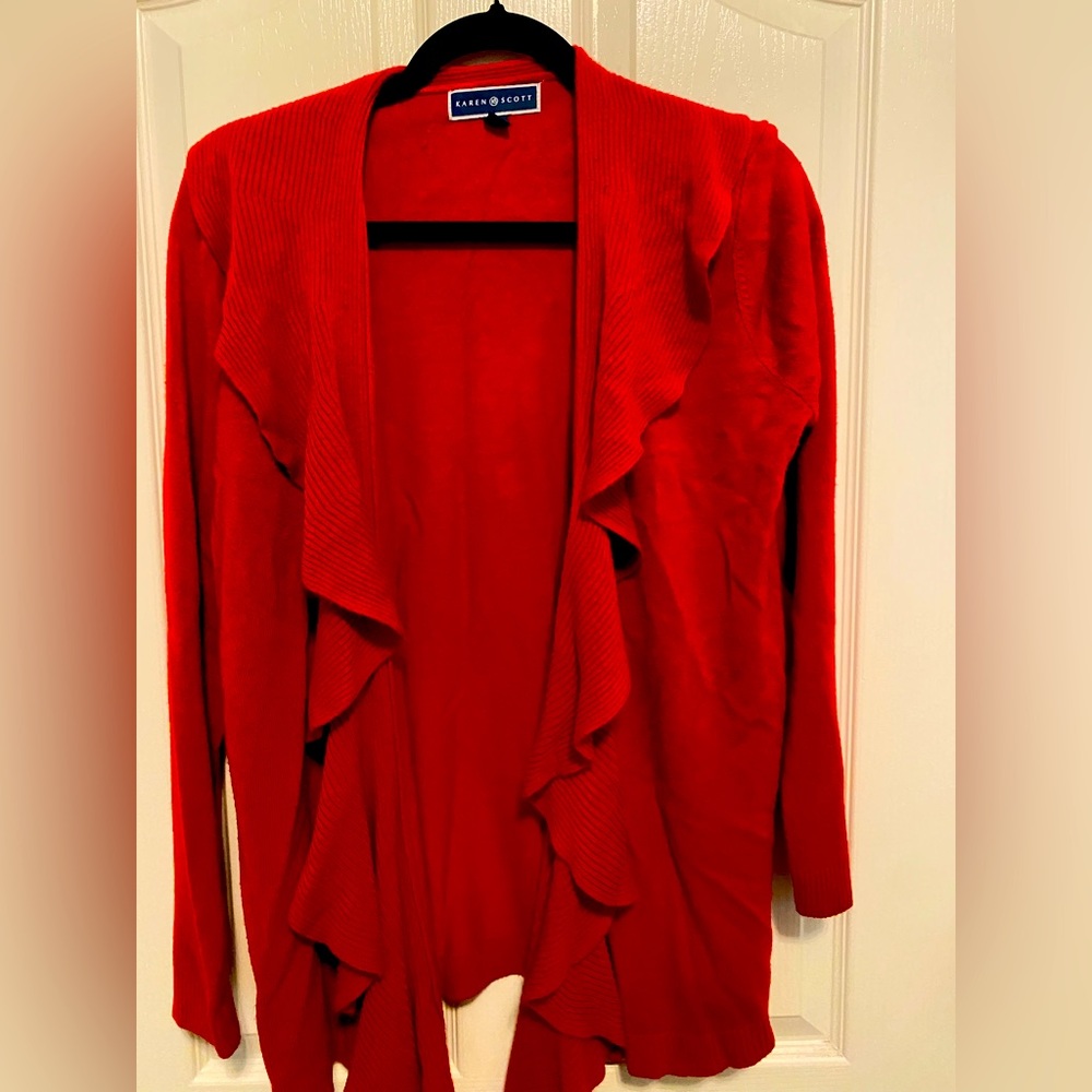 Ruffle cardigan